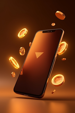 Smartfon z aplikacją kasyna